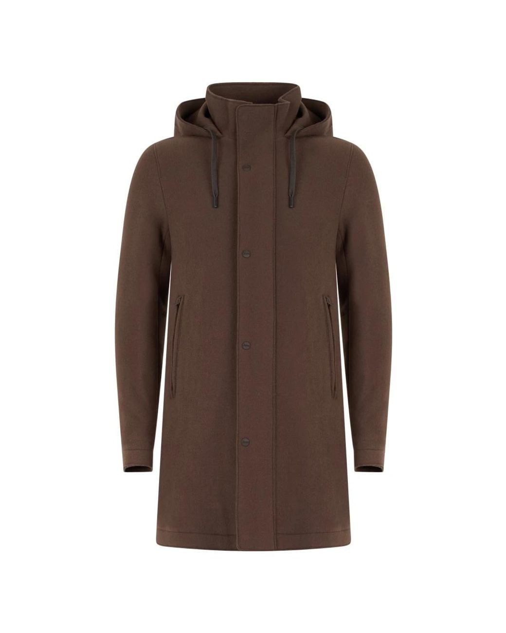 Herno Brown Single-Breasted Coats for men