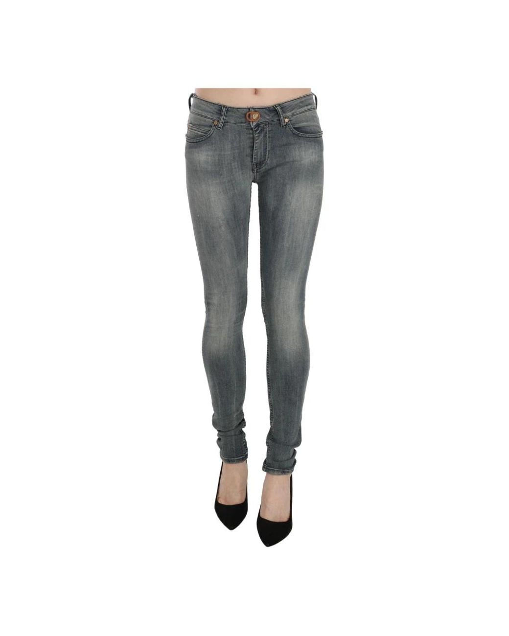 Plein Sud Gray Skinny Fit Jeans