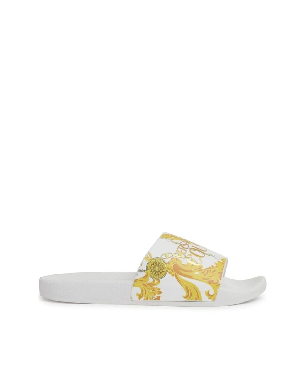 Shoes flip flops sliders sliders Versace Jeans Couture pour homme en coloris Metallise Lyst