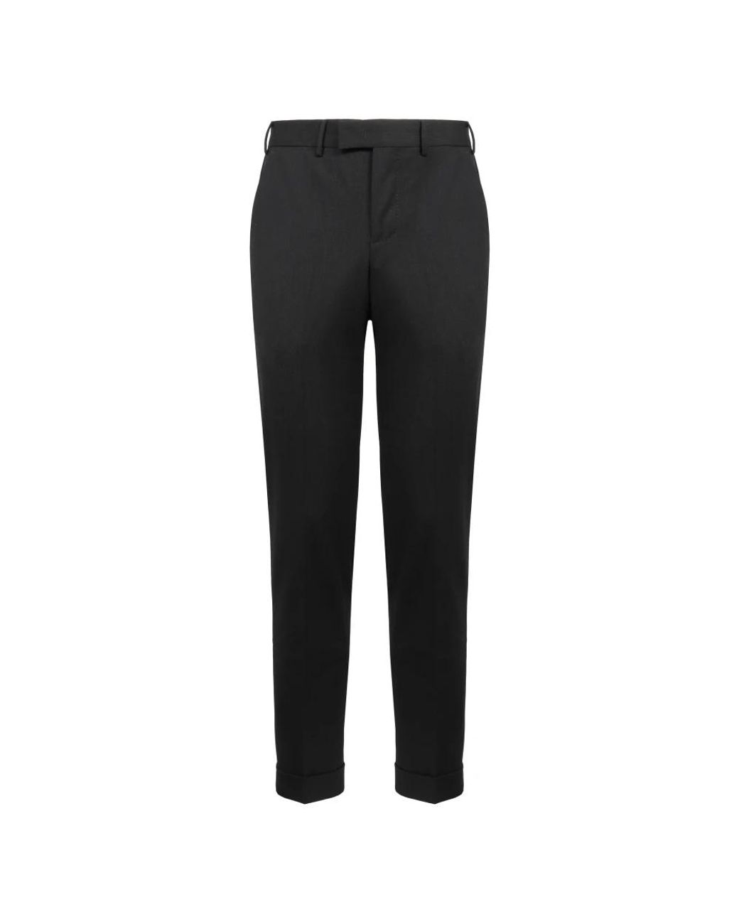 PT Torino Black Suit Trousers for men