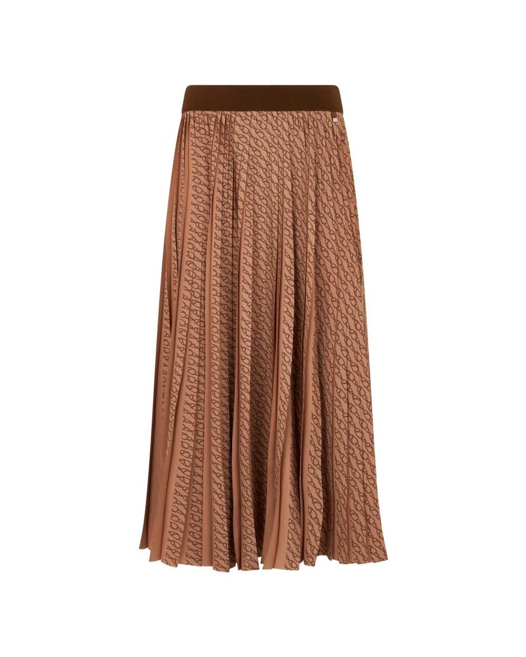Herno Rokken ,Bruin ,Polyester Lange Geplooide Rok in het Brown