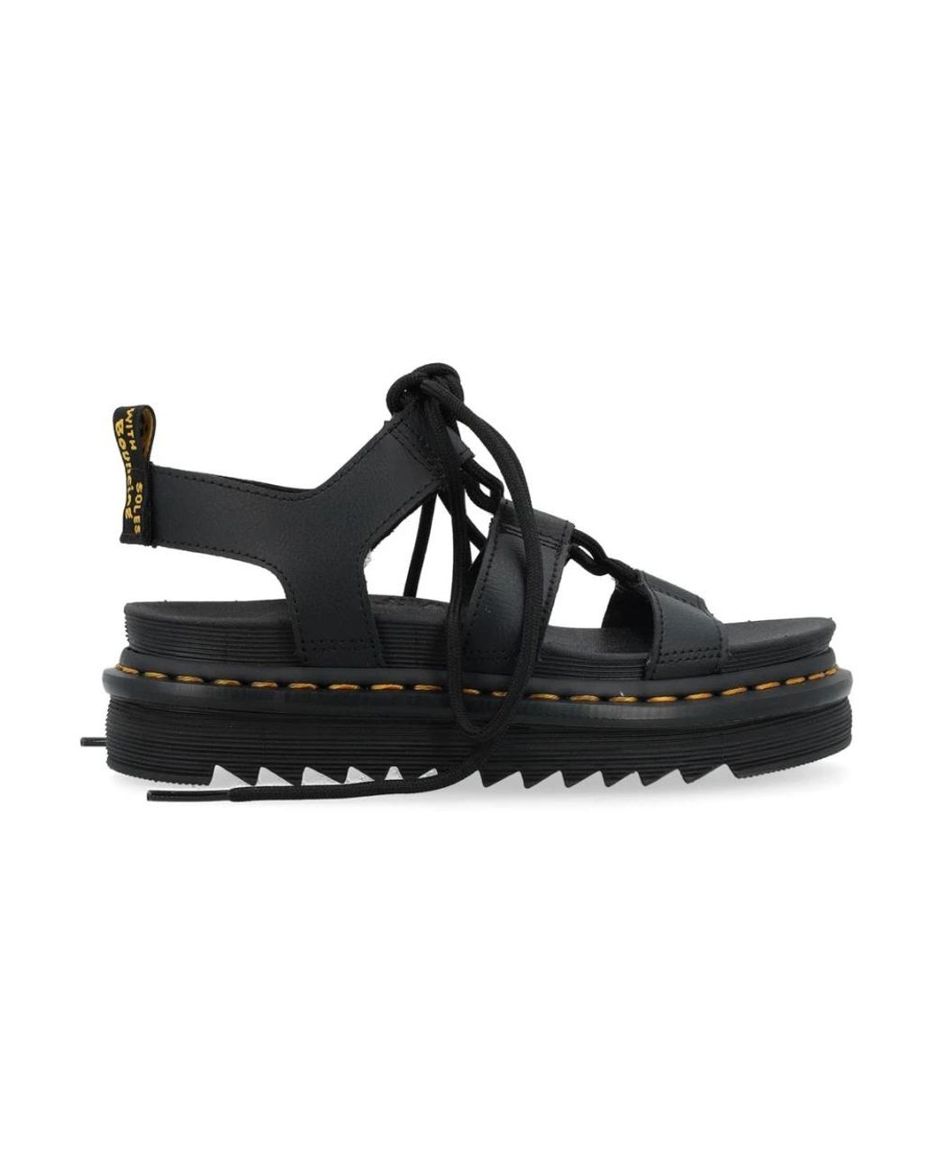 Dr. Martens Black Flat Sandals