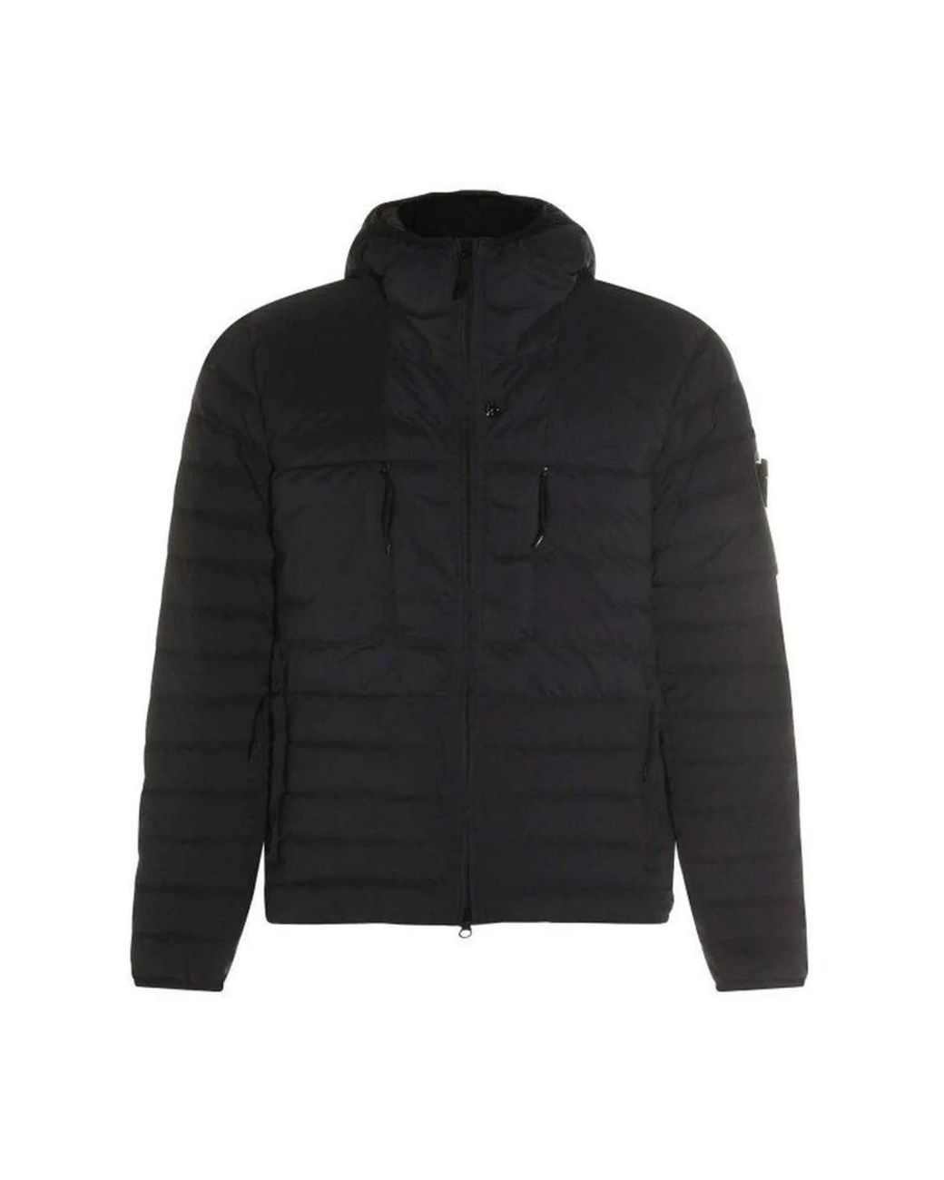 Stone Island Black Down Jackets for men