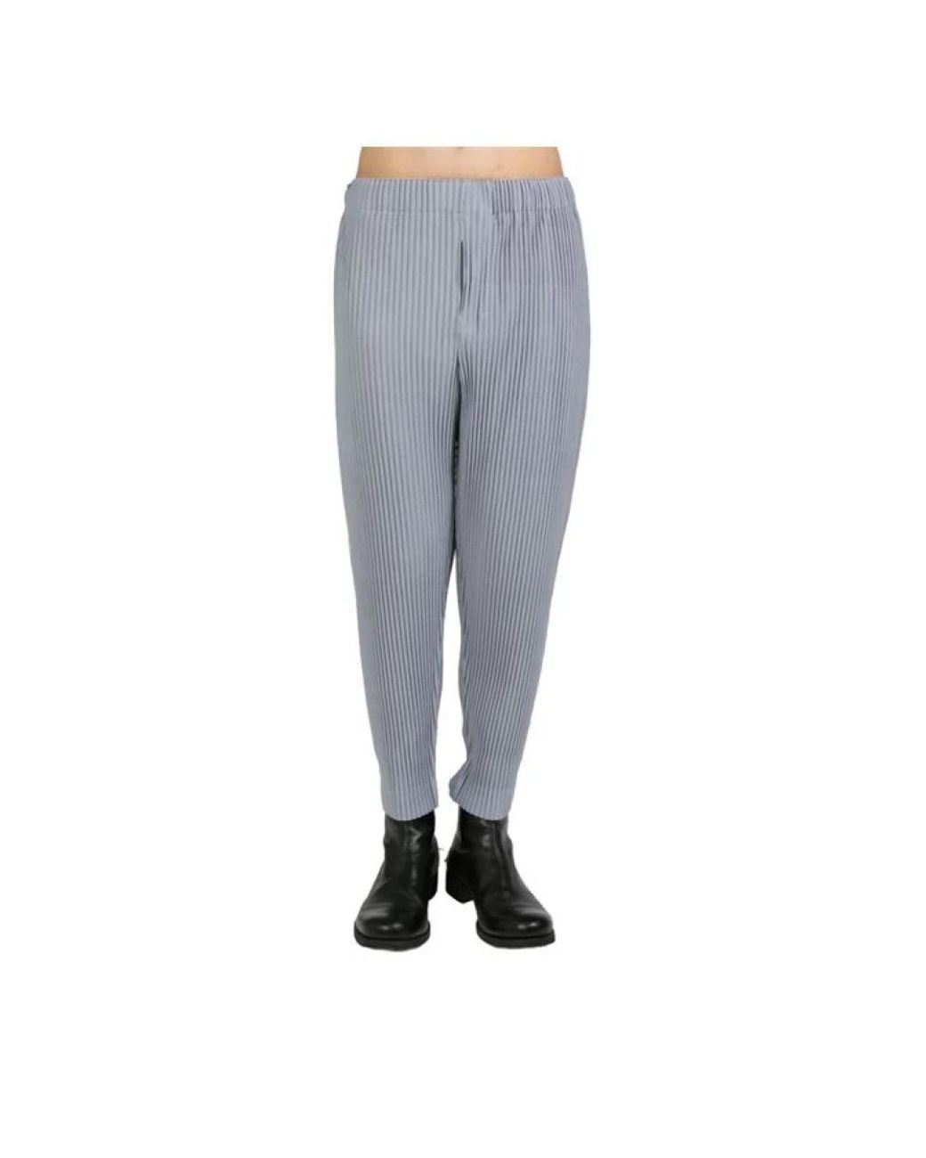 Issey Miyake Gray Slim-Fit Trousers for men