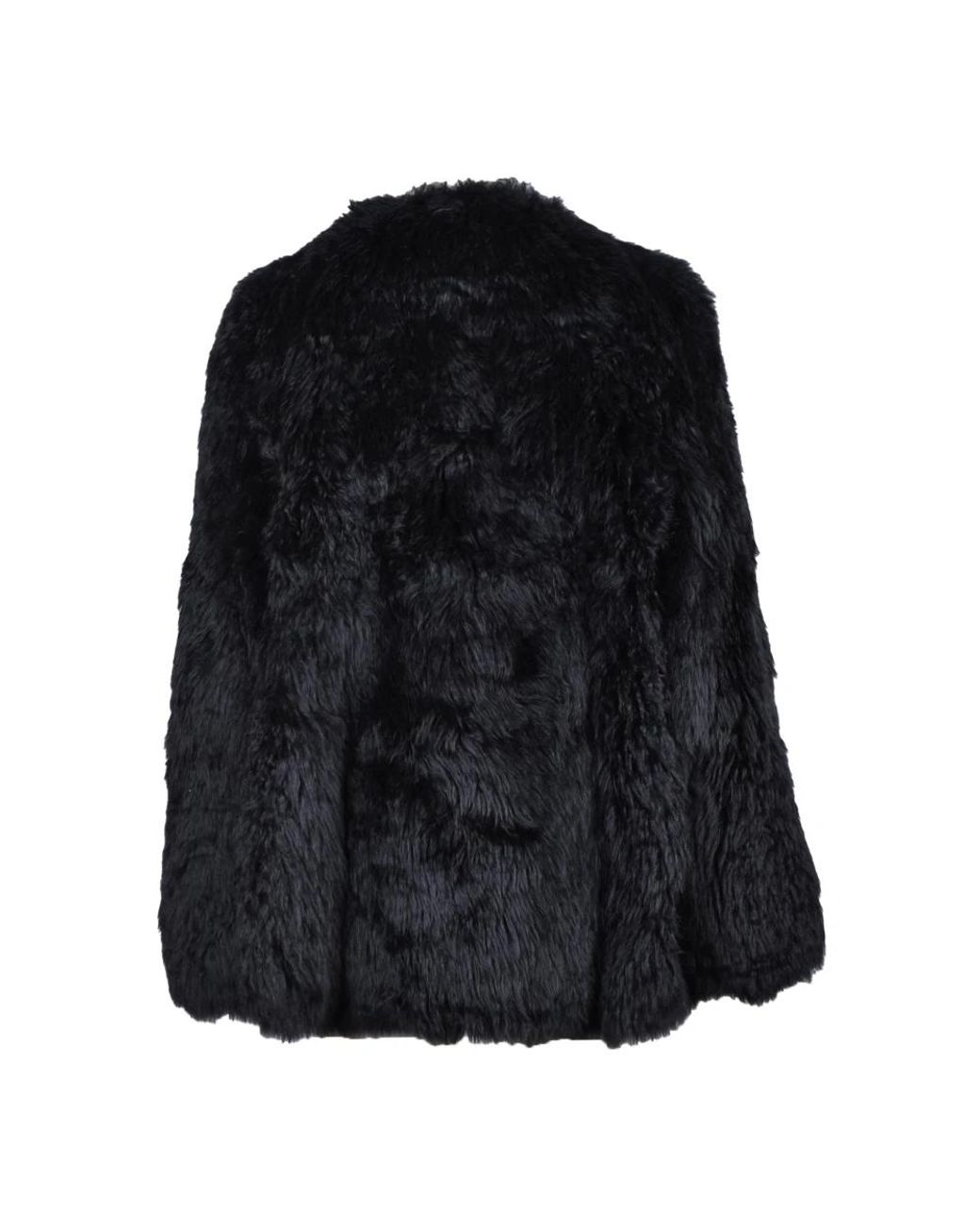 we11done Black Faux Fur & Shearling Jackets