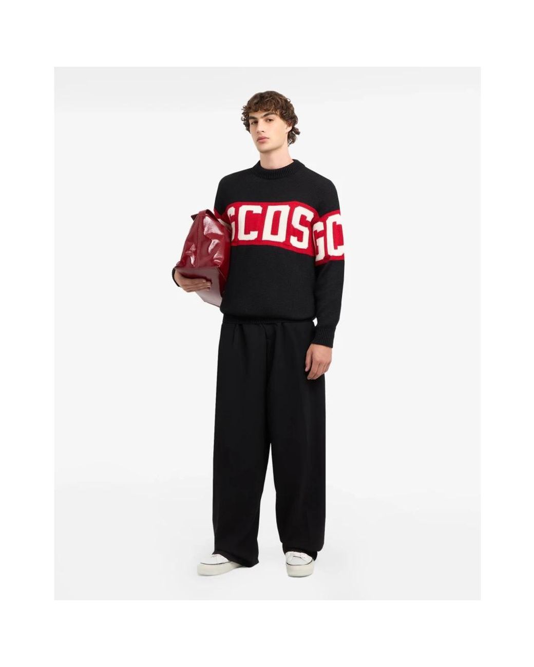 Gcds Red Round-Neck Knitwear