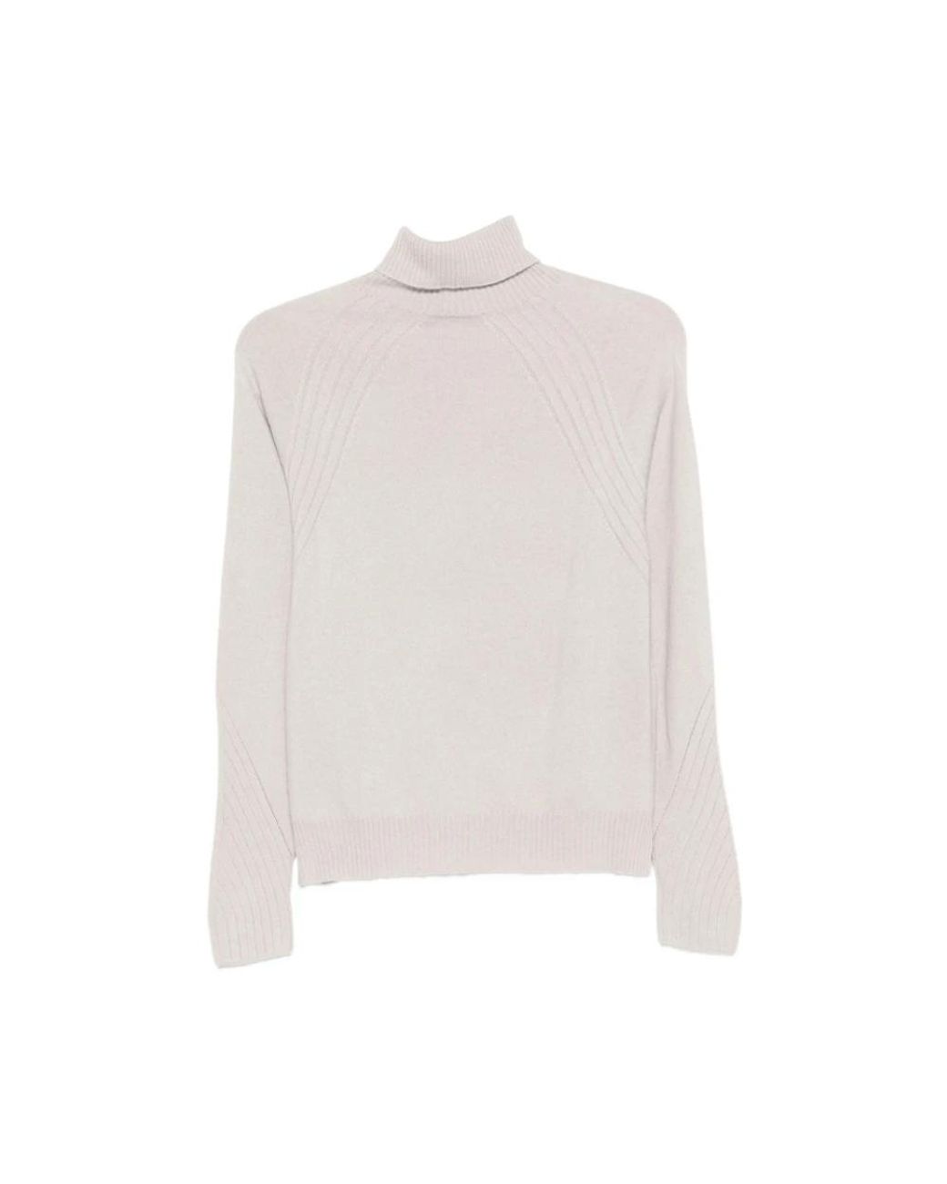D.exterior White Turtlenecks