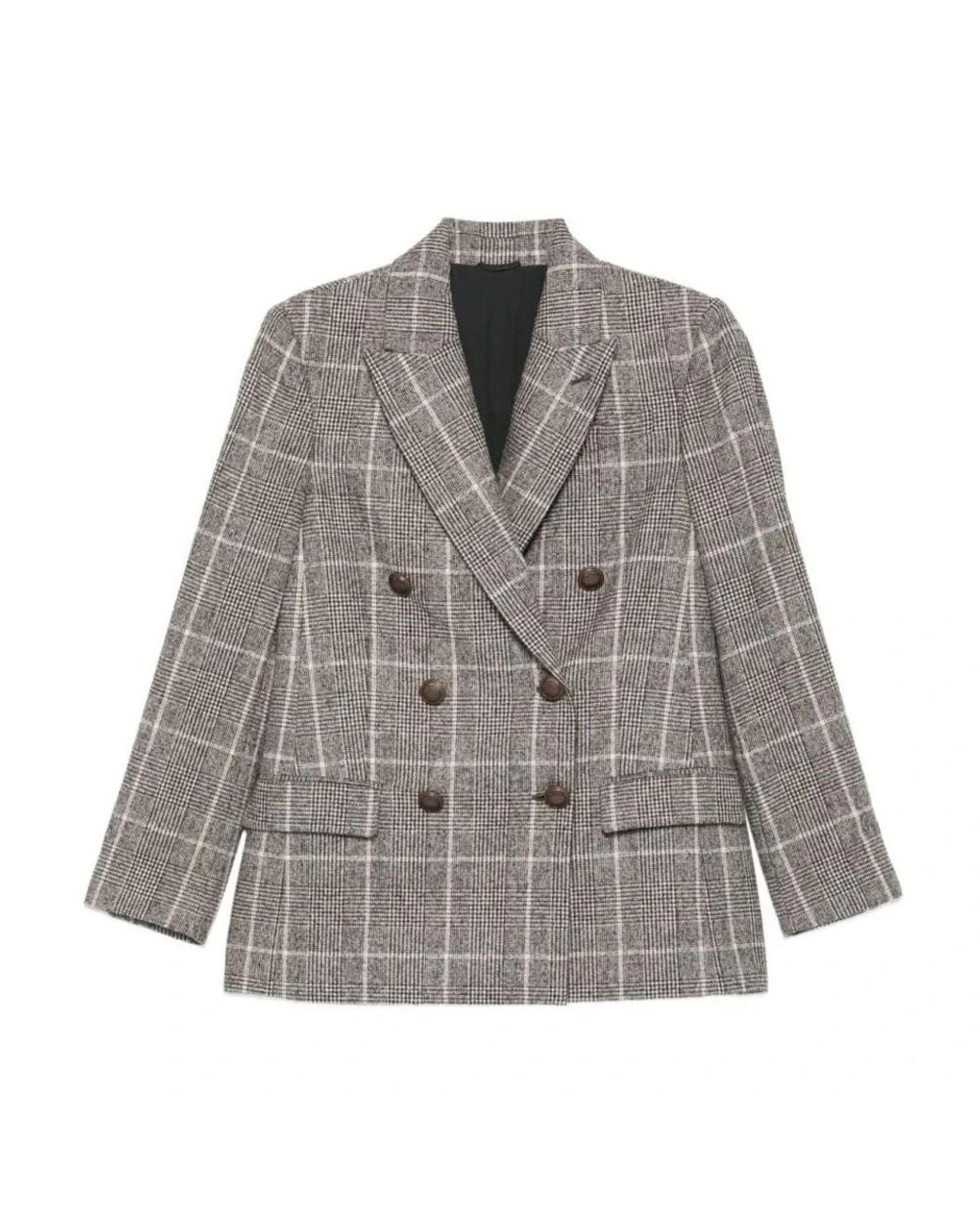 Brunello Cucinelli Gray Blazers