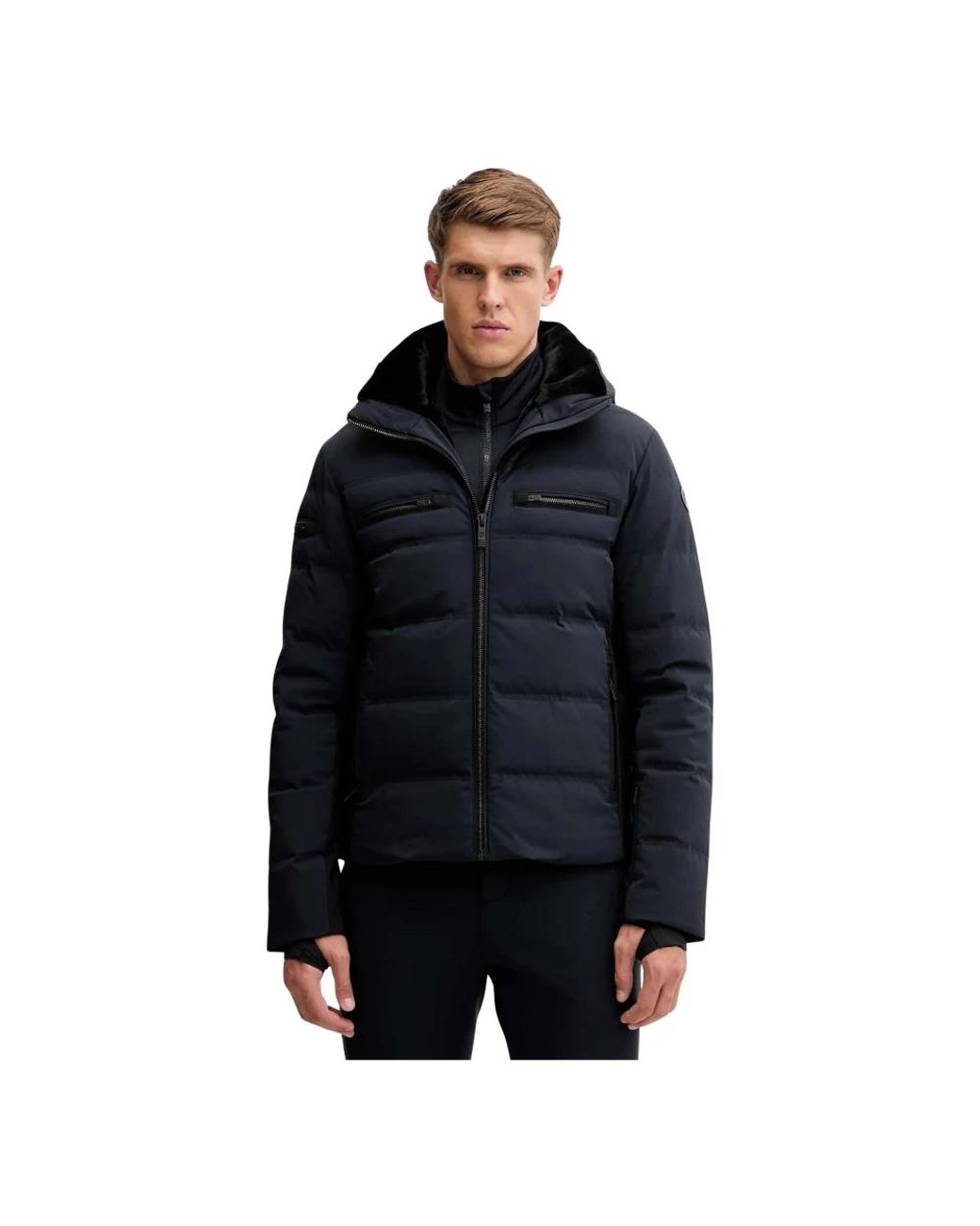 Fusalp Jassen ,Blauw ,Leer Berlioz Down Jacket in het Black voor heren