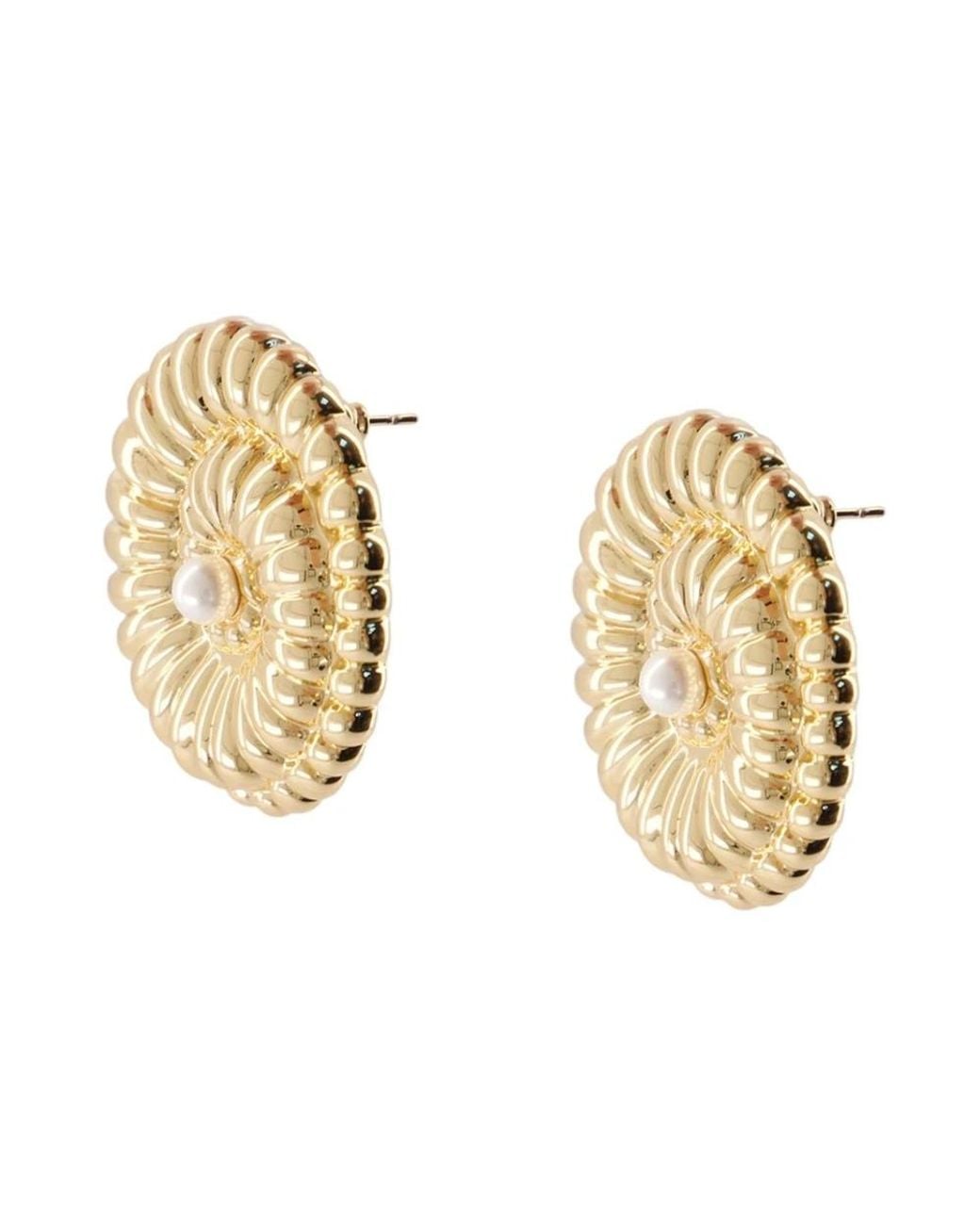 Earrings Self-Portrait de color Metallic