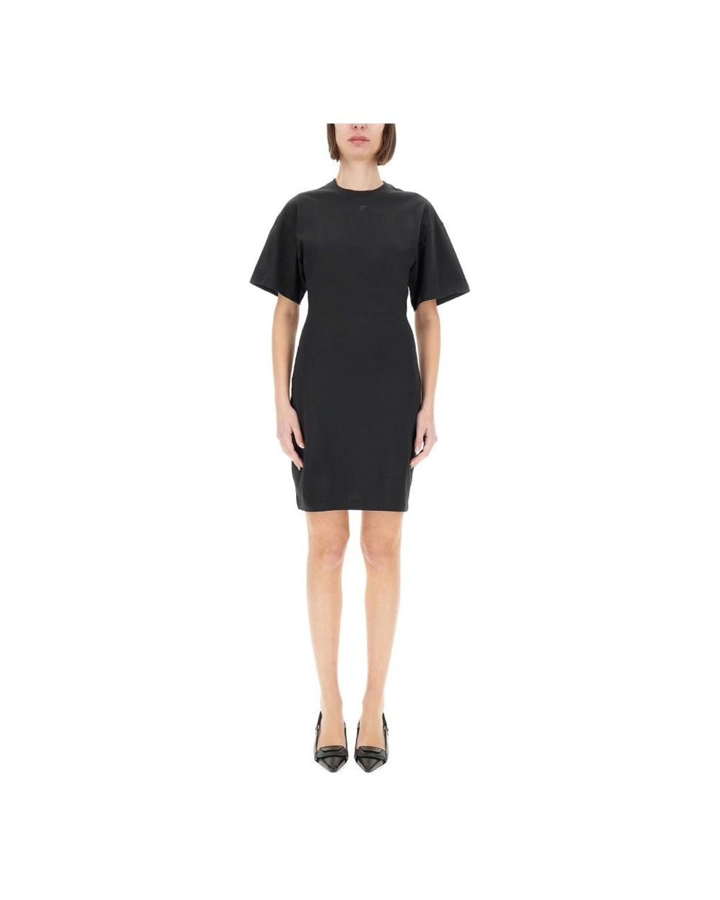 Courreges Black Short Dresses