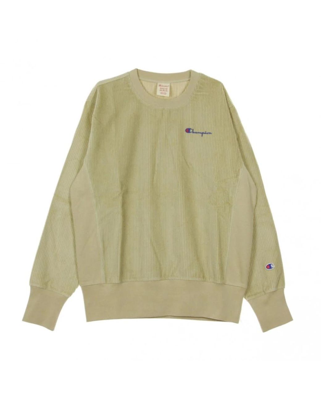 Champion Green Corduroy Crewneck Sweatshirt for men