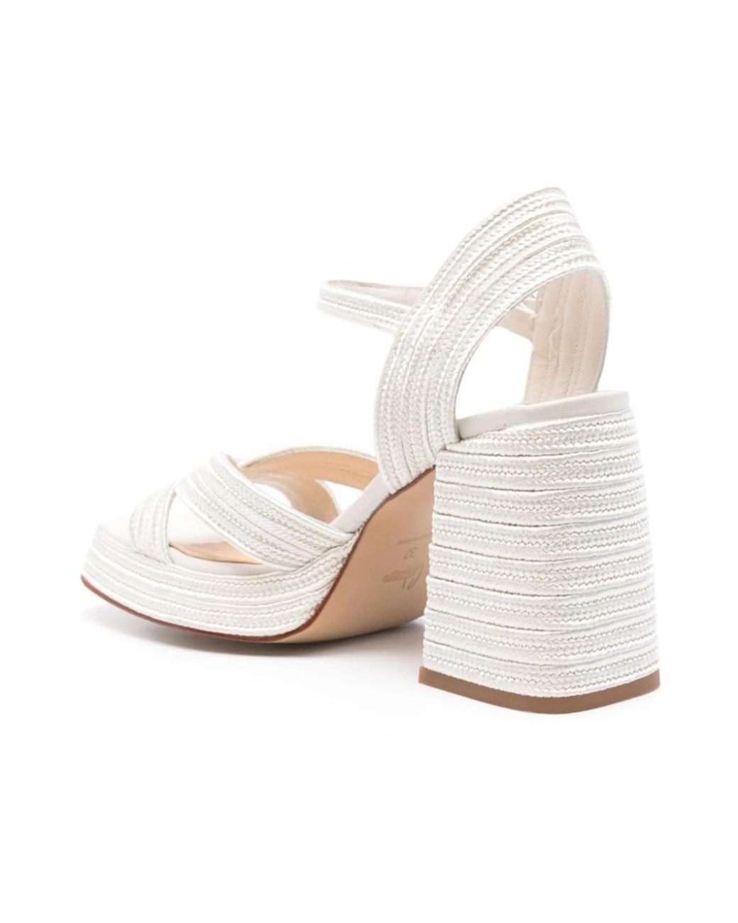 Castaner White High Heel Sandals