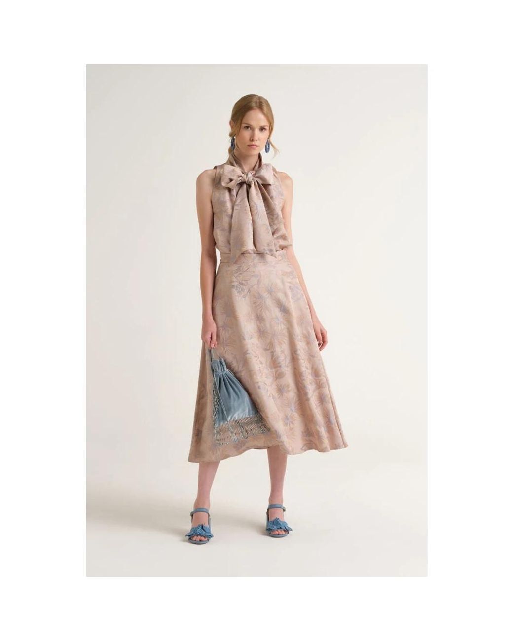 Maliparmi Natural Midi Skirts