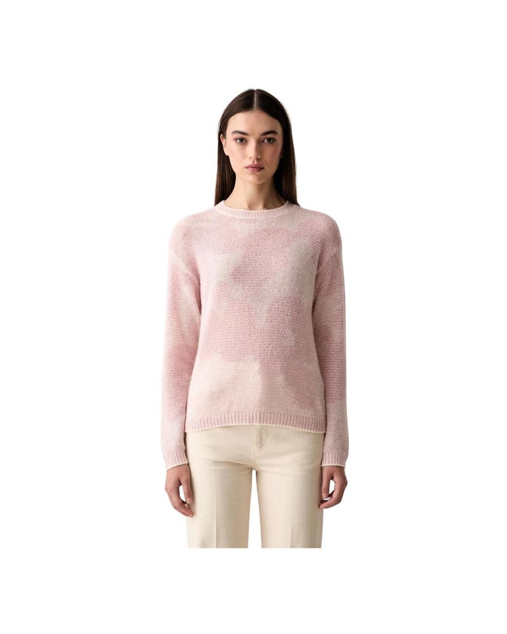 Joop! Pink Rundhals-Strickpullover