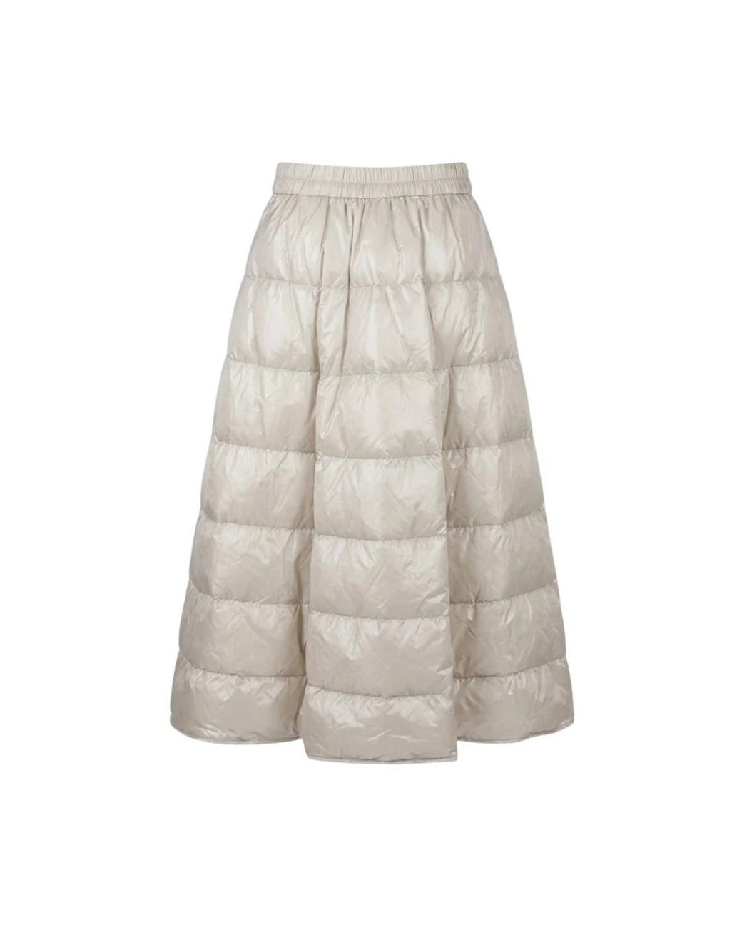 Moncler Midi Gewatteerde Rok in het Gray