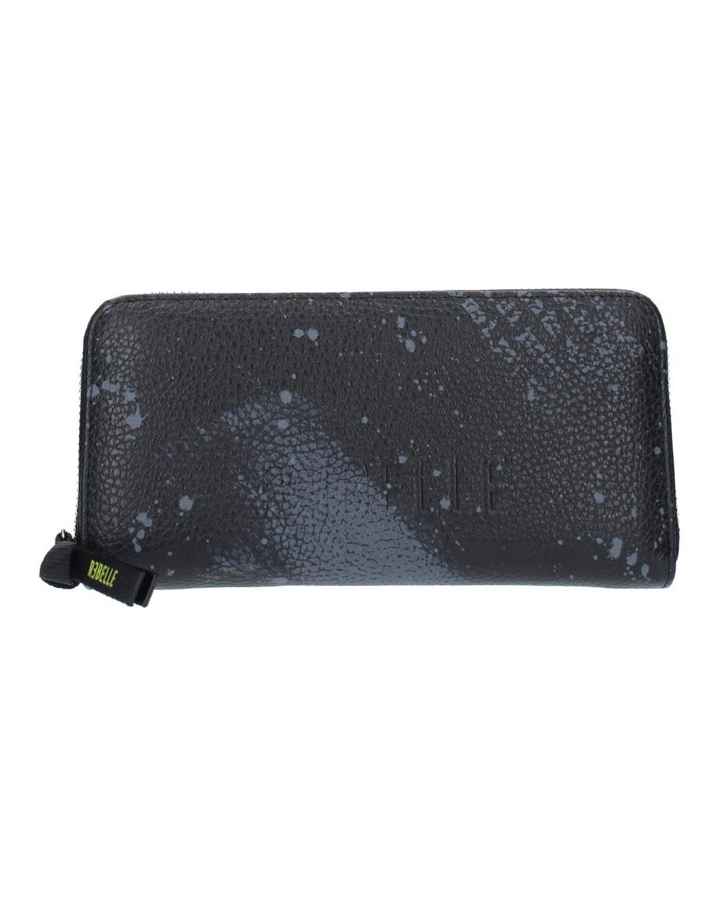 Rebelle Accessoires ,Zwart ,Leer Portemonnees Zwart in het Black