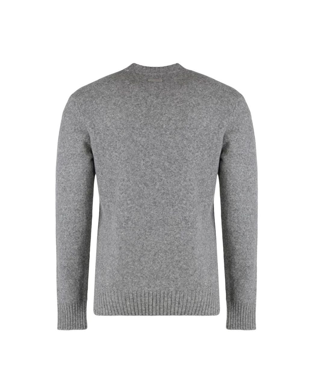 Dolce & Gabbana Gray Round-Neck Knitwear for men