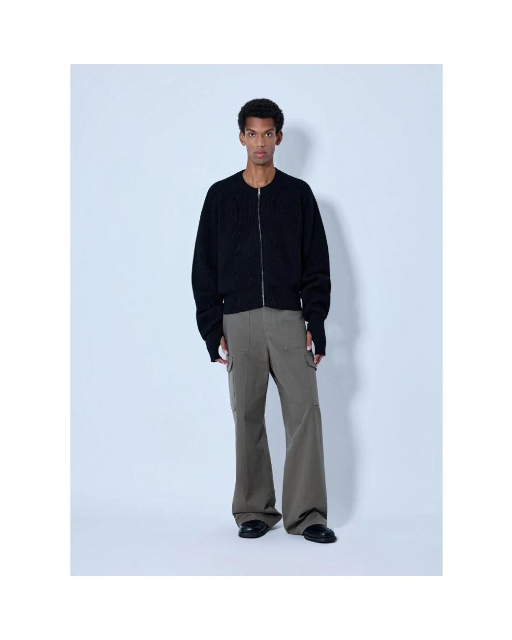 Rier Blue Cardigans for men