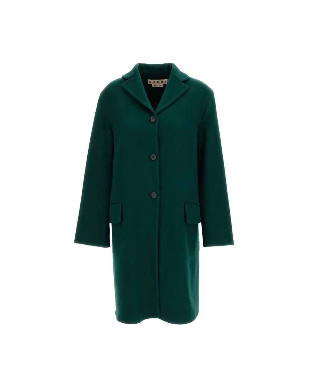 Marni Green Single-Breasted Coats