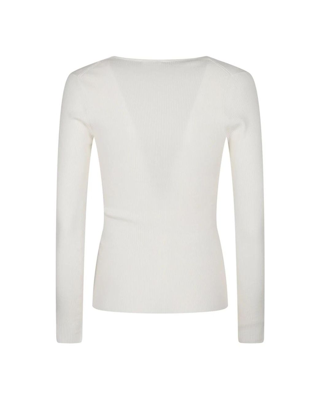 P.A.R.O.S.H. White Round-Neck Knitwear