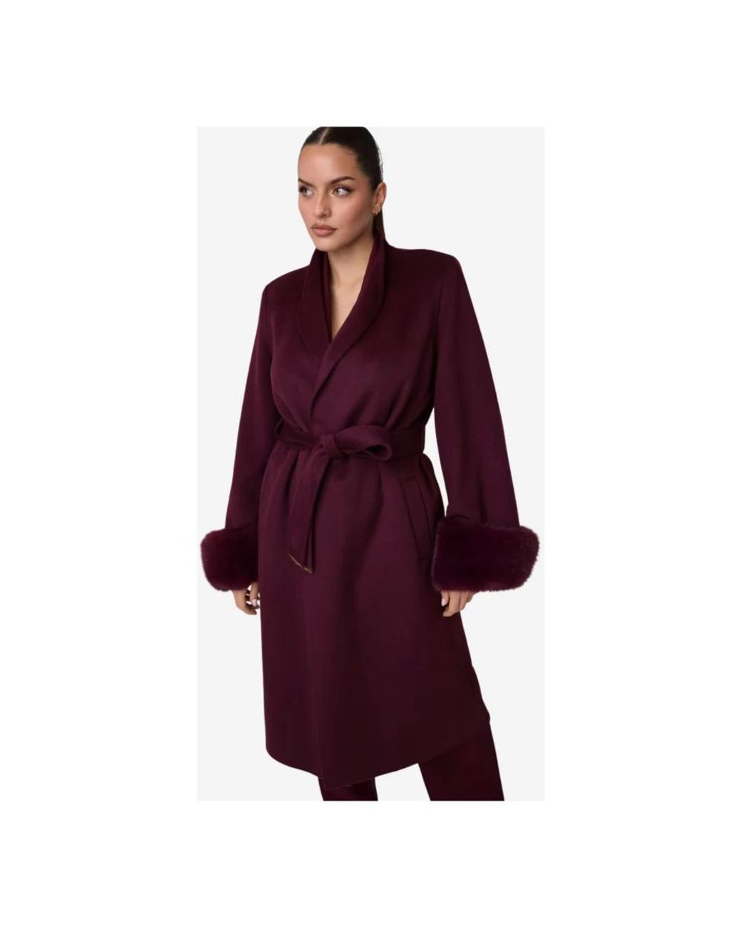 Marciano Purple Belted Coats