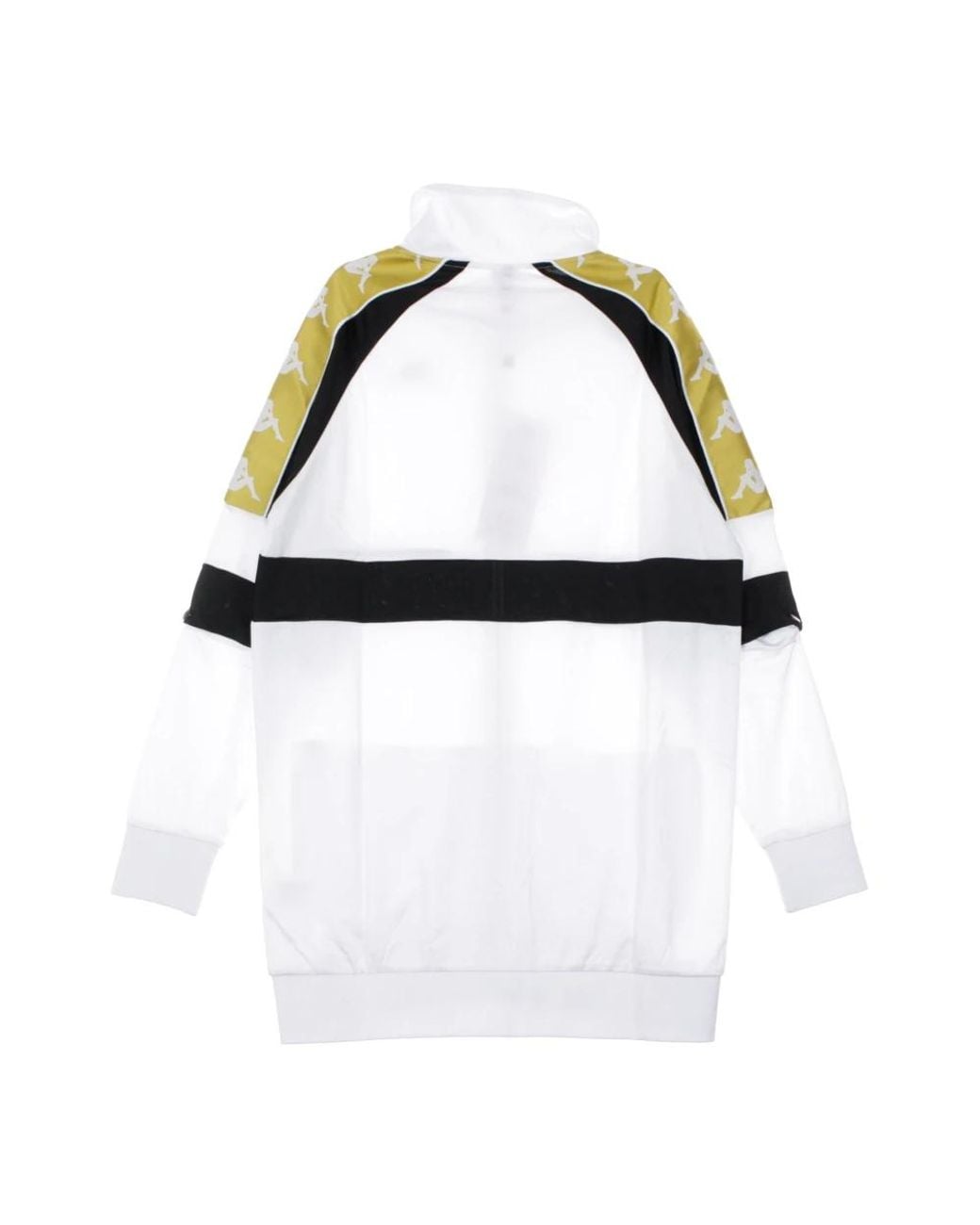 Kappa Hoodies & Sweatvesten ,Wit Trainingsjack Wit/Zwart/Geel in het White