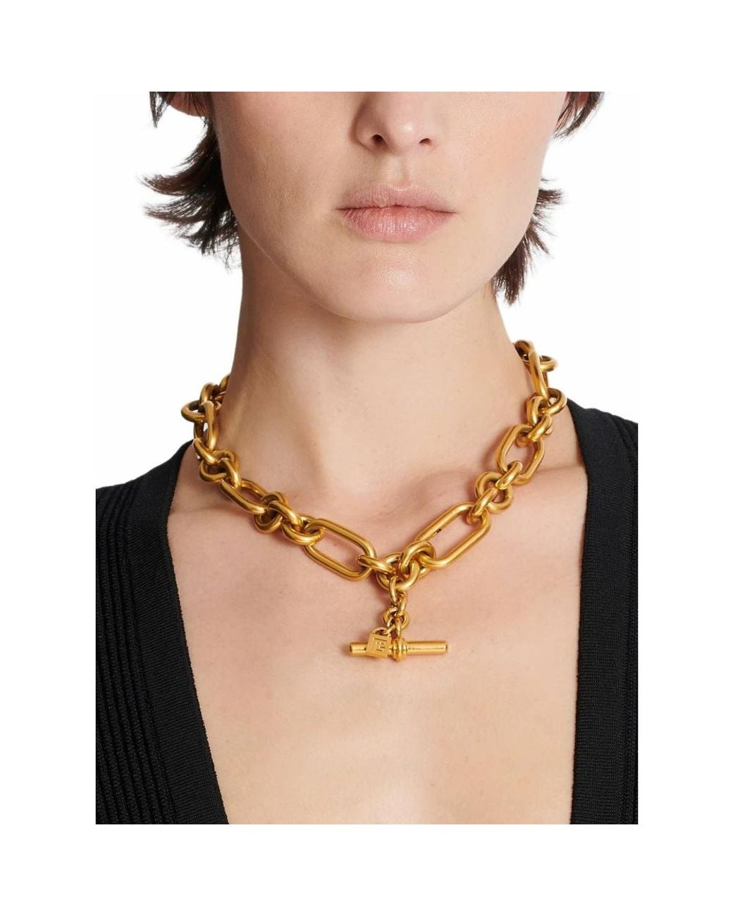 Necklaces Balmain de color Metallic