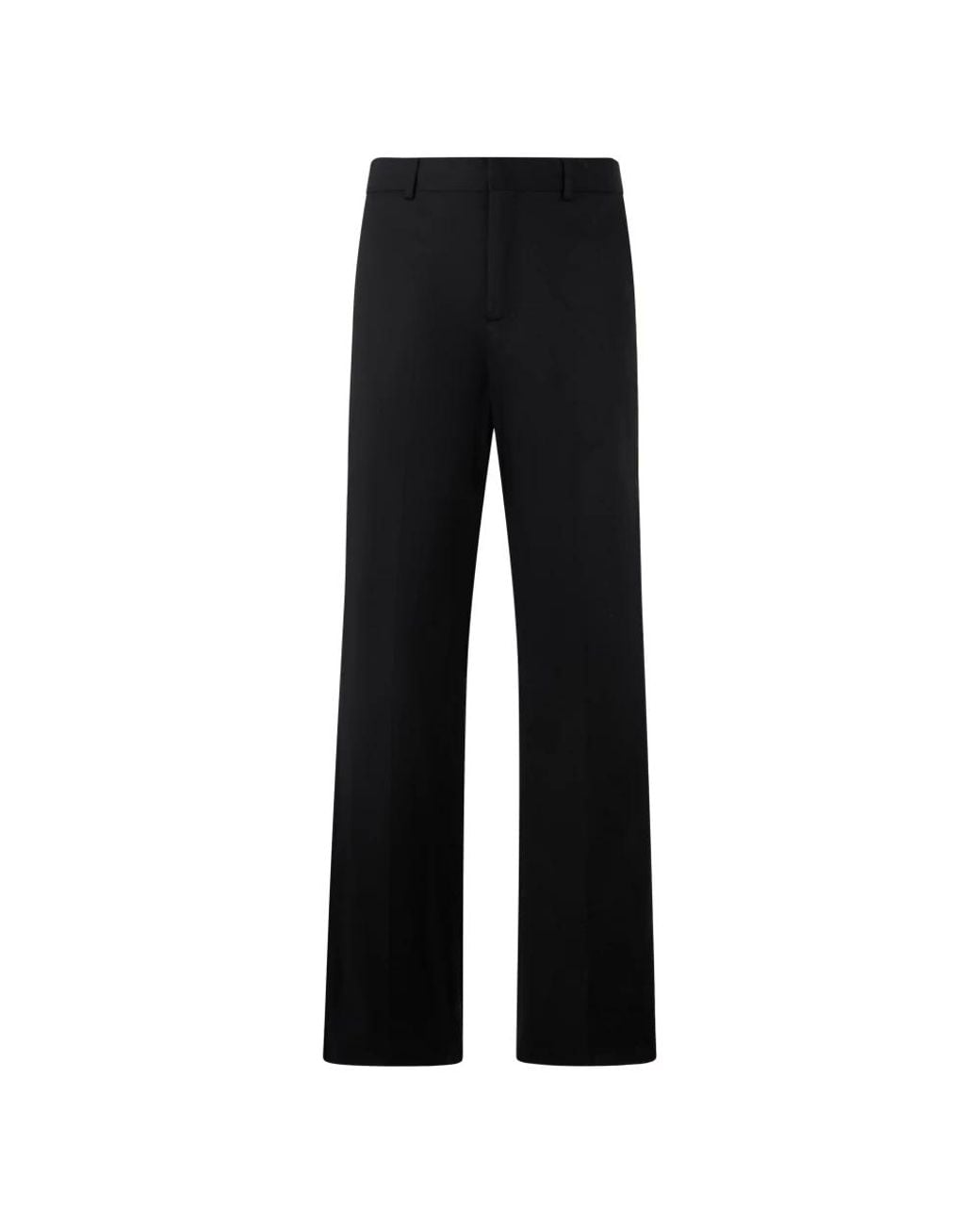 Philipp Plein Wide Leg Broeken Basic in het Black voor heren