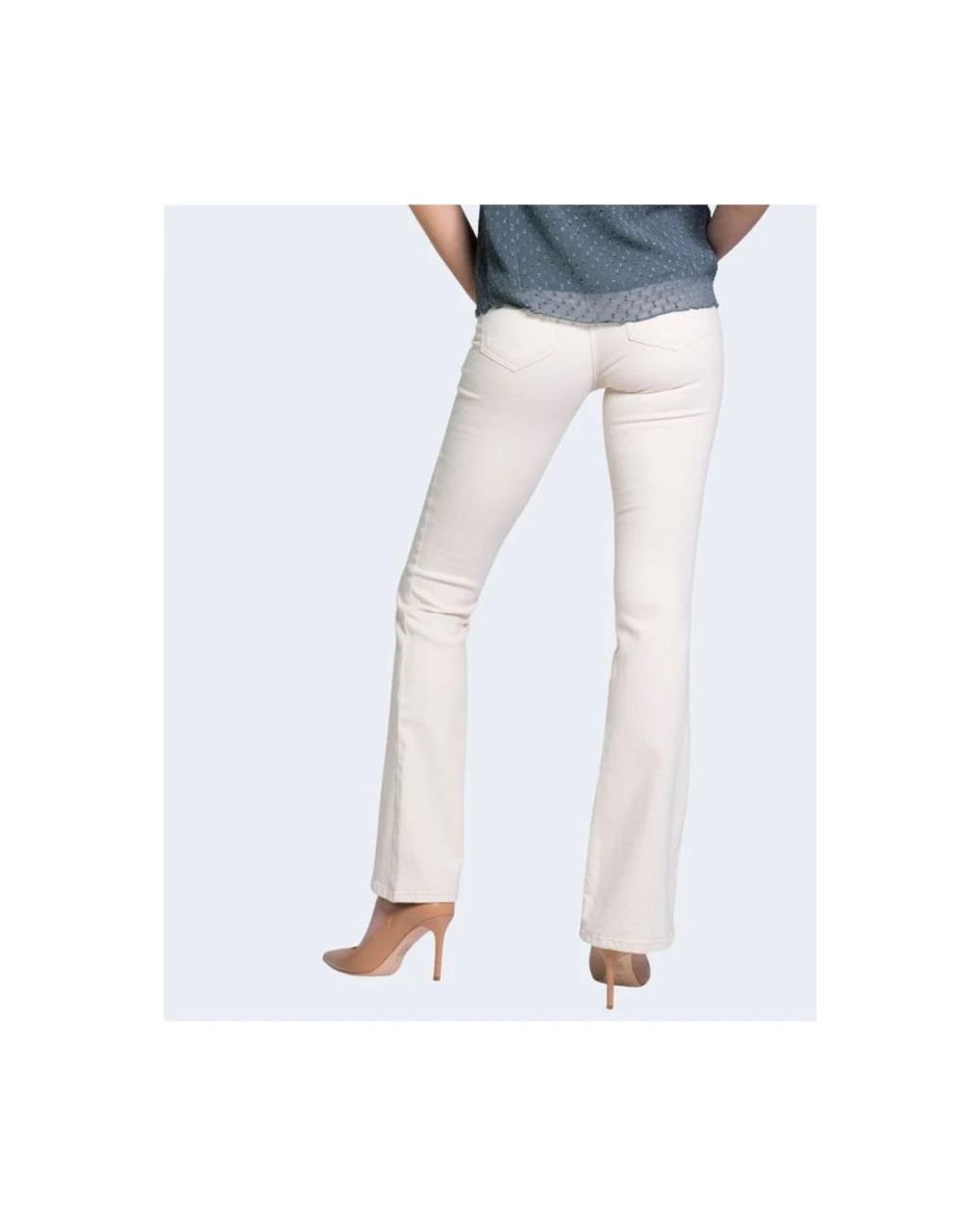 ONLY White Bootcut Jeans
