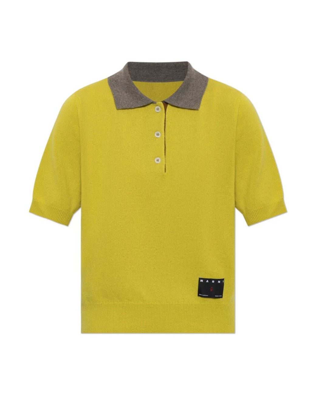 Marni Yellow Cashmere Knitwear