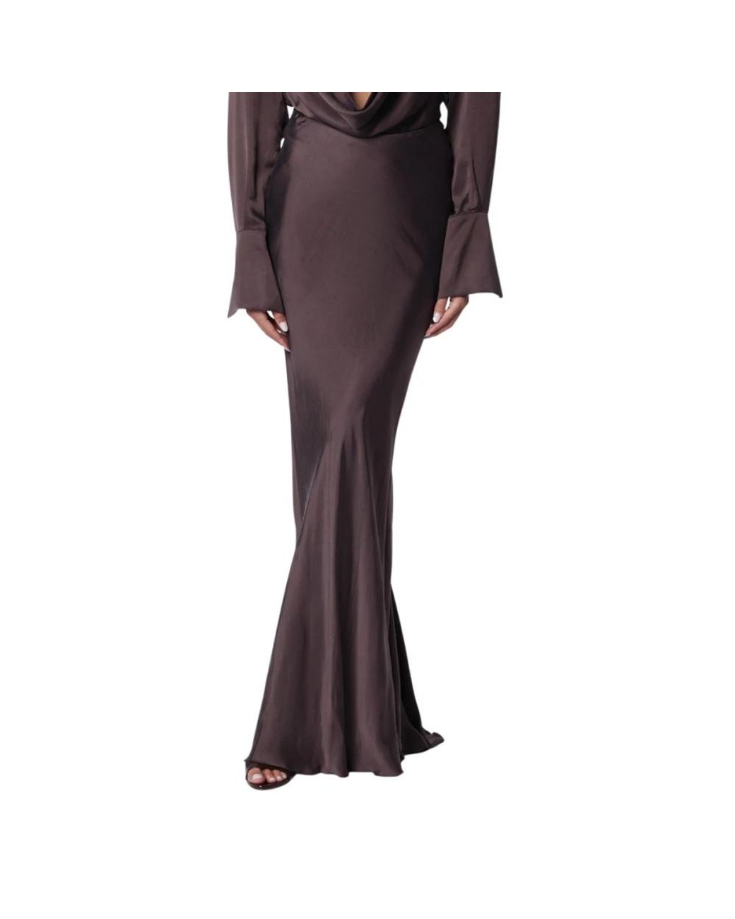 ANDAMANE Brown Maxi Skirts