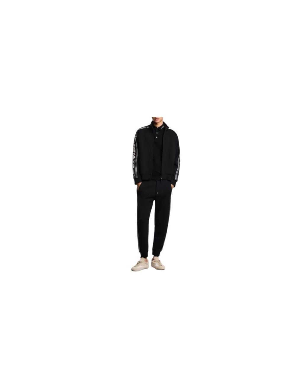 Emporio Armani Black Sweatpants for men