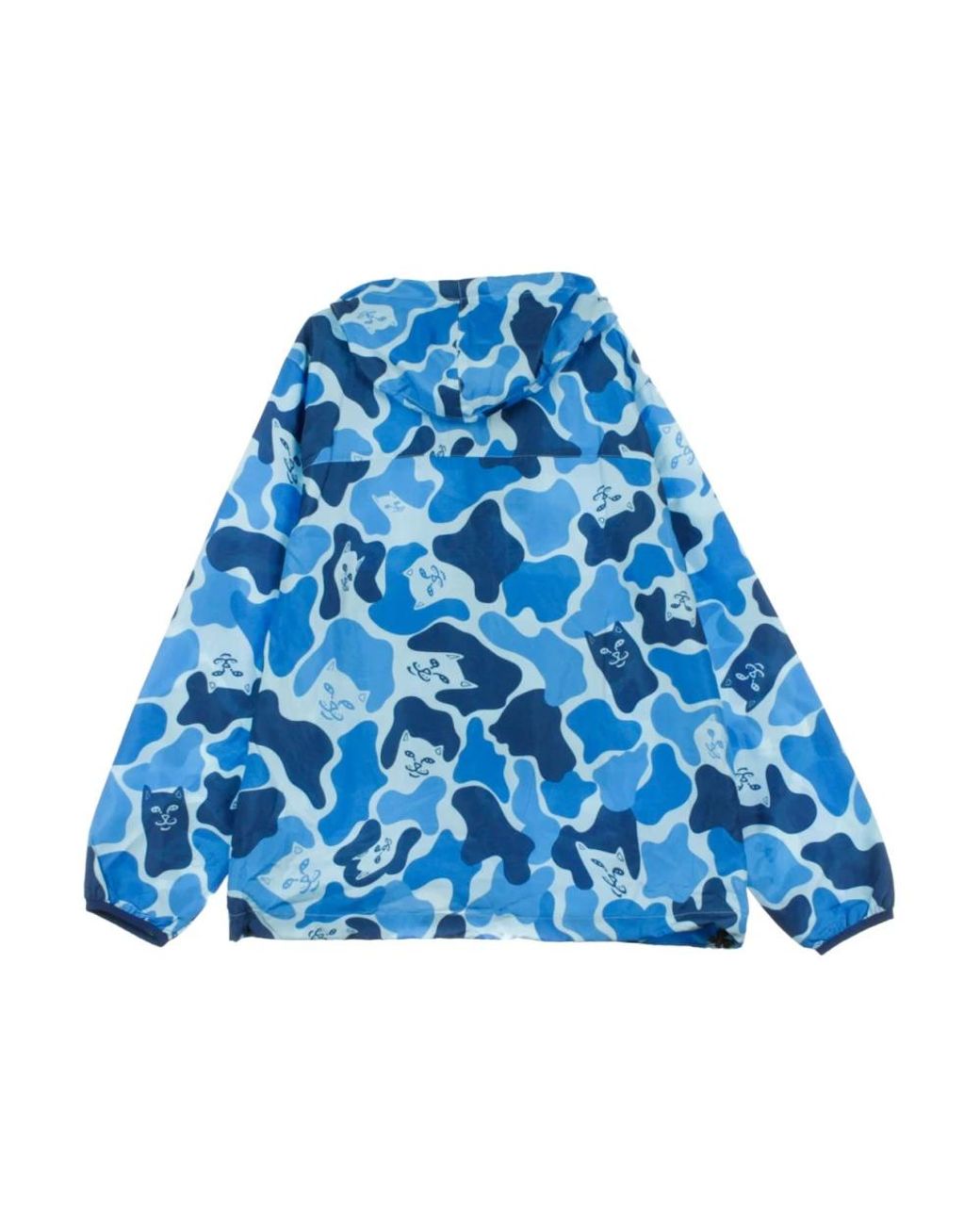 RIPNDIP Jassen ,Blauw ,Polyester Camo Windbreaker Jacket in het Blue voor heren