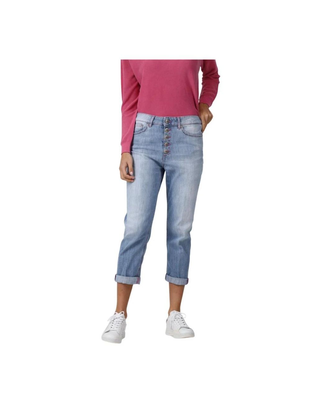 Dondup Blue Cropped Jeans