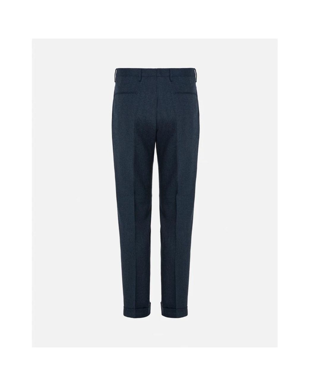 BRIGLIA Blue Suit Trousers for men