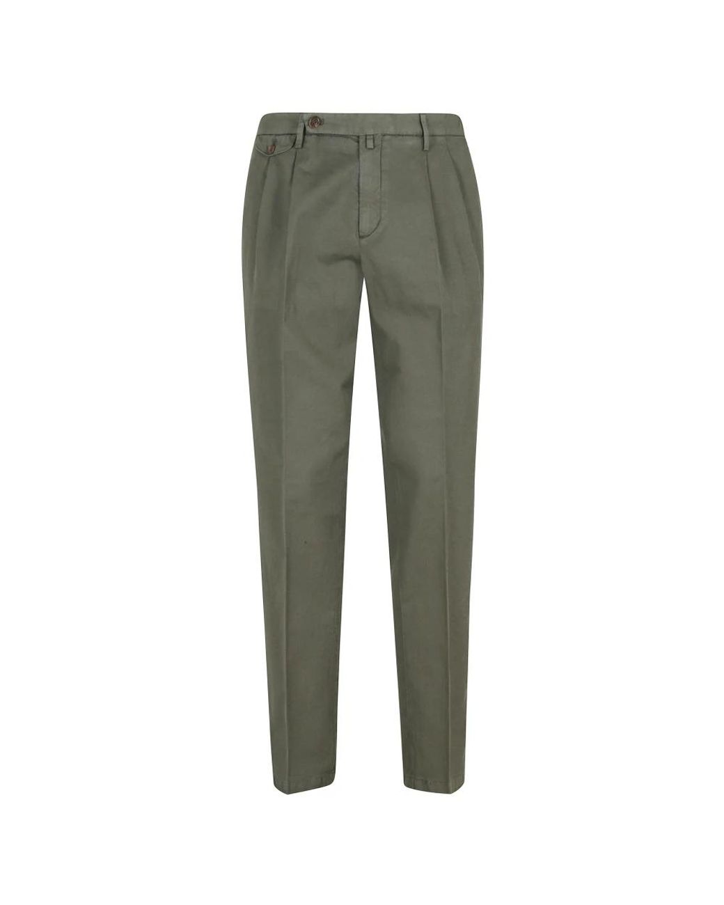 BRIGLIA Green Suit Trousers for men