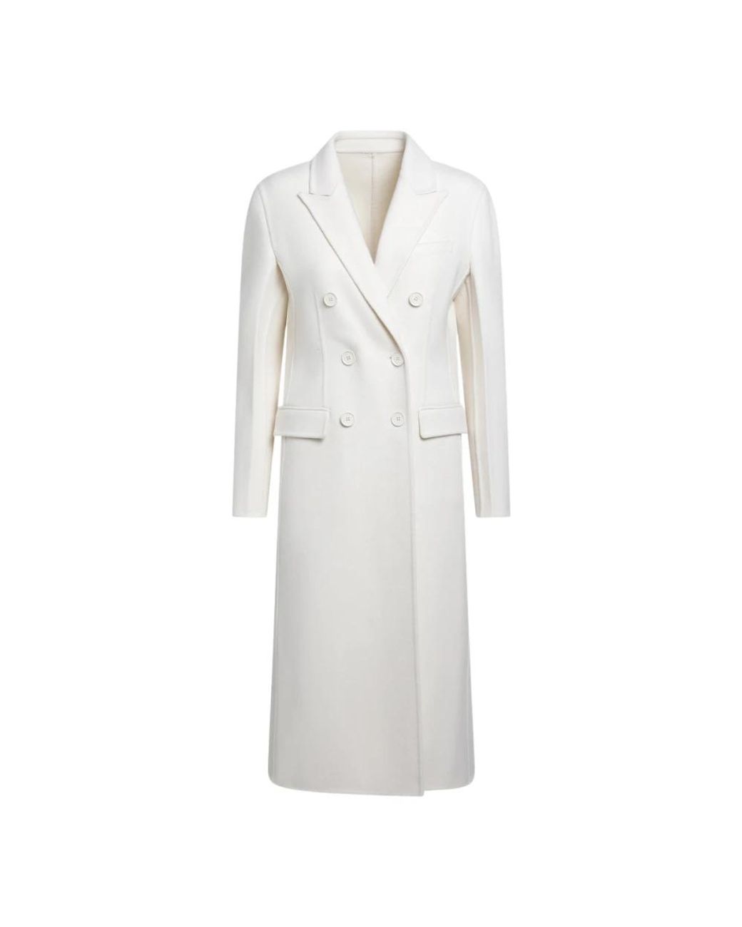 Fendi White Double-Breasted Coats