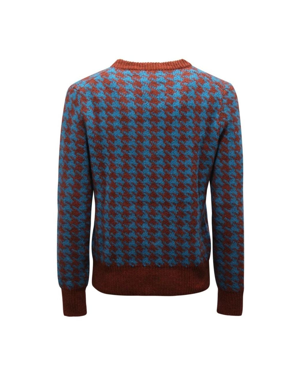 PT01 Blue Round-Neck Knitwear for men