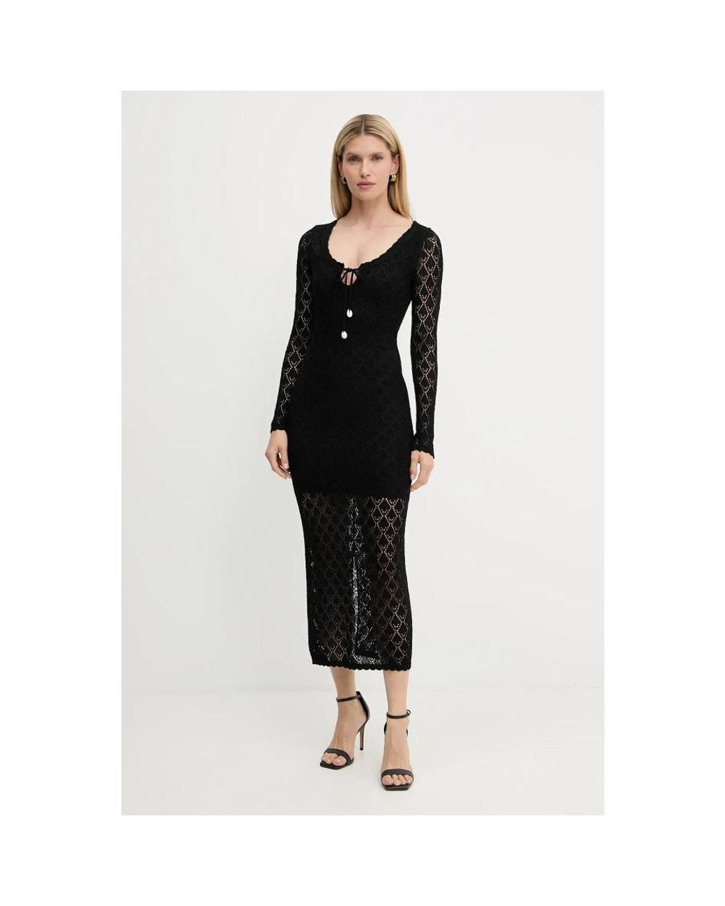 Knitted Dresses Guess de color Black