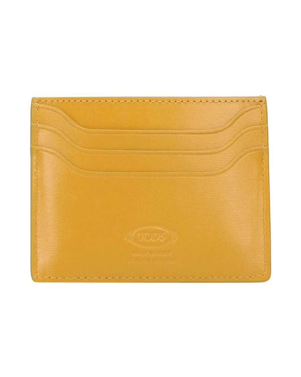 Tod's Gelbe leder kartenhalter brieftasche in Yellow für Herren