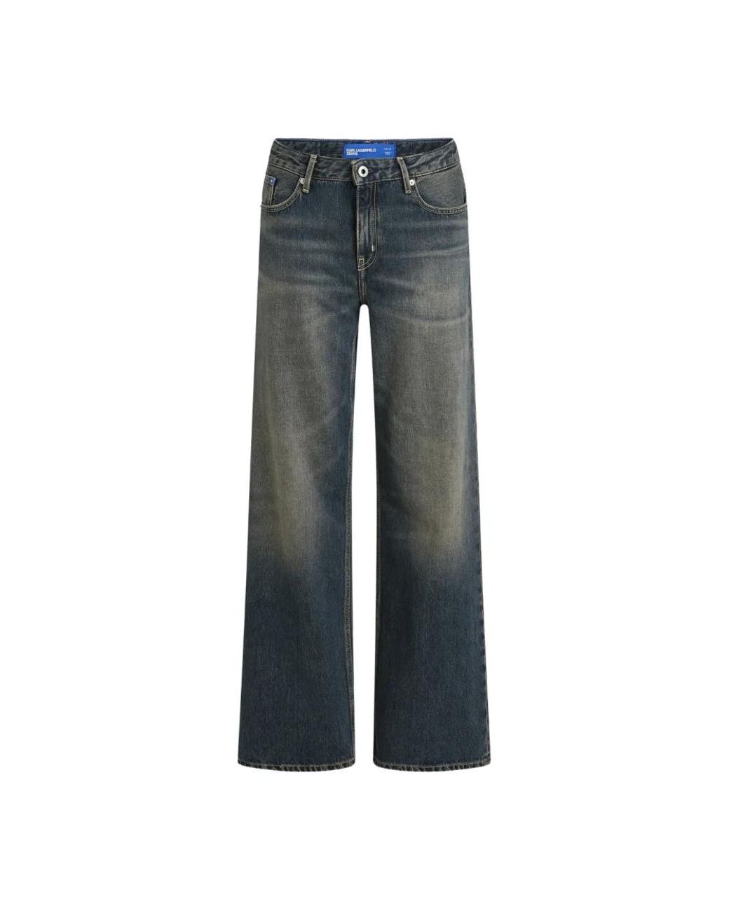 Karl Lagerfeld Blue Wide Jeans