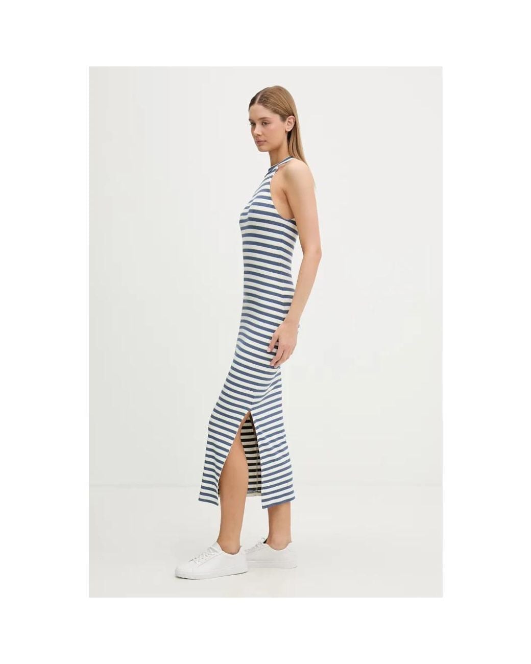 Knitted Dresses EA7 en coloris Blue