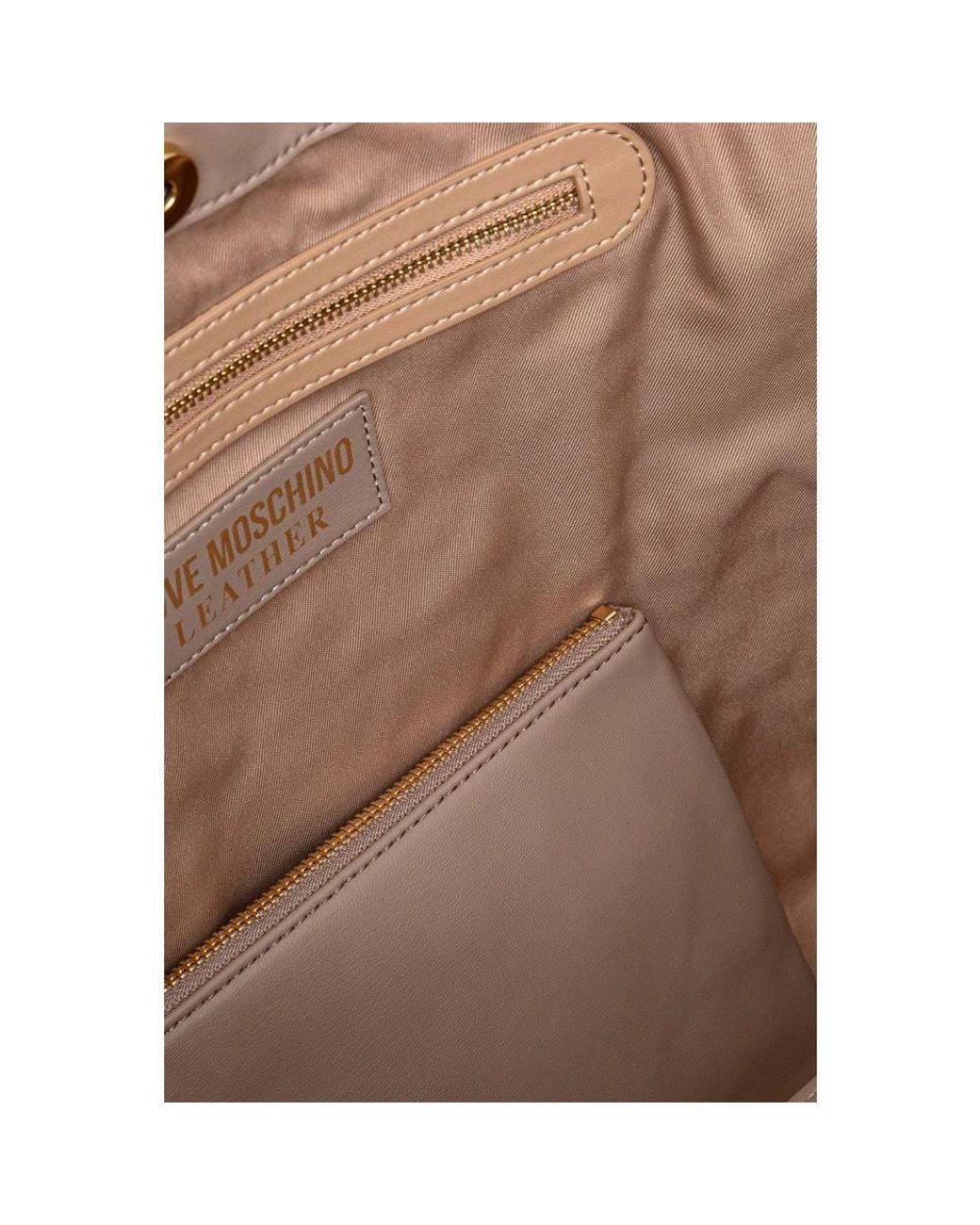 Love Moschino Gray Shopping Bags