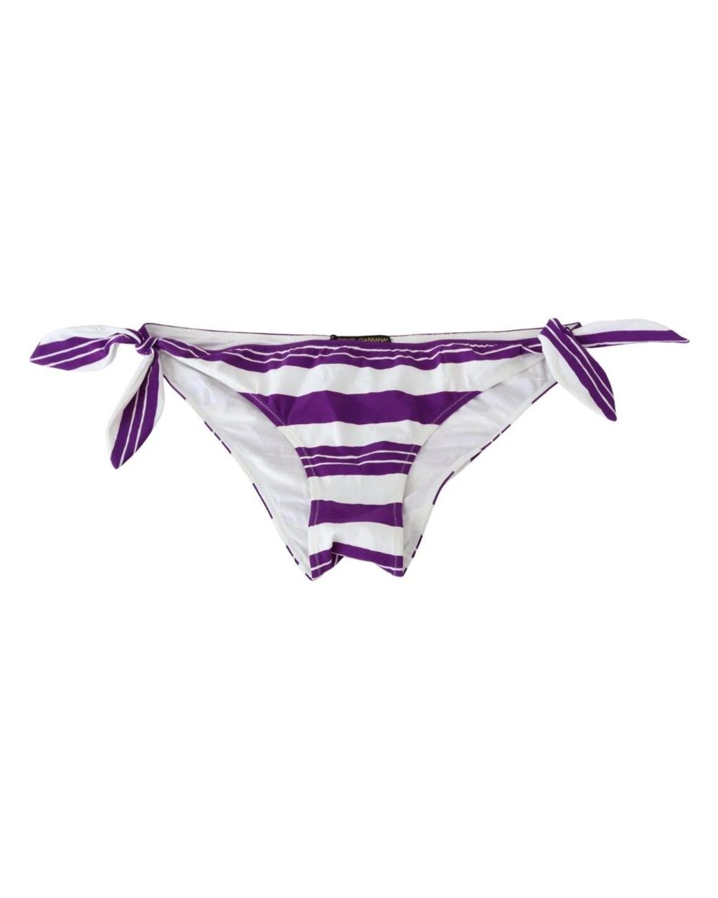 Dolce & Gabbana Purple Bikinis