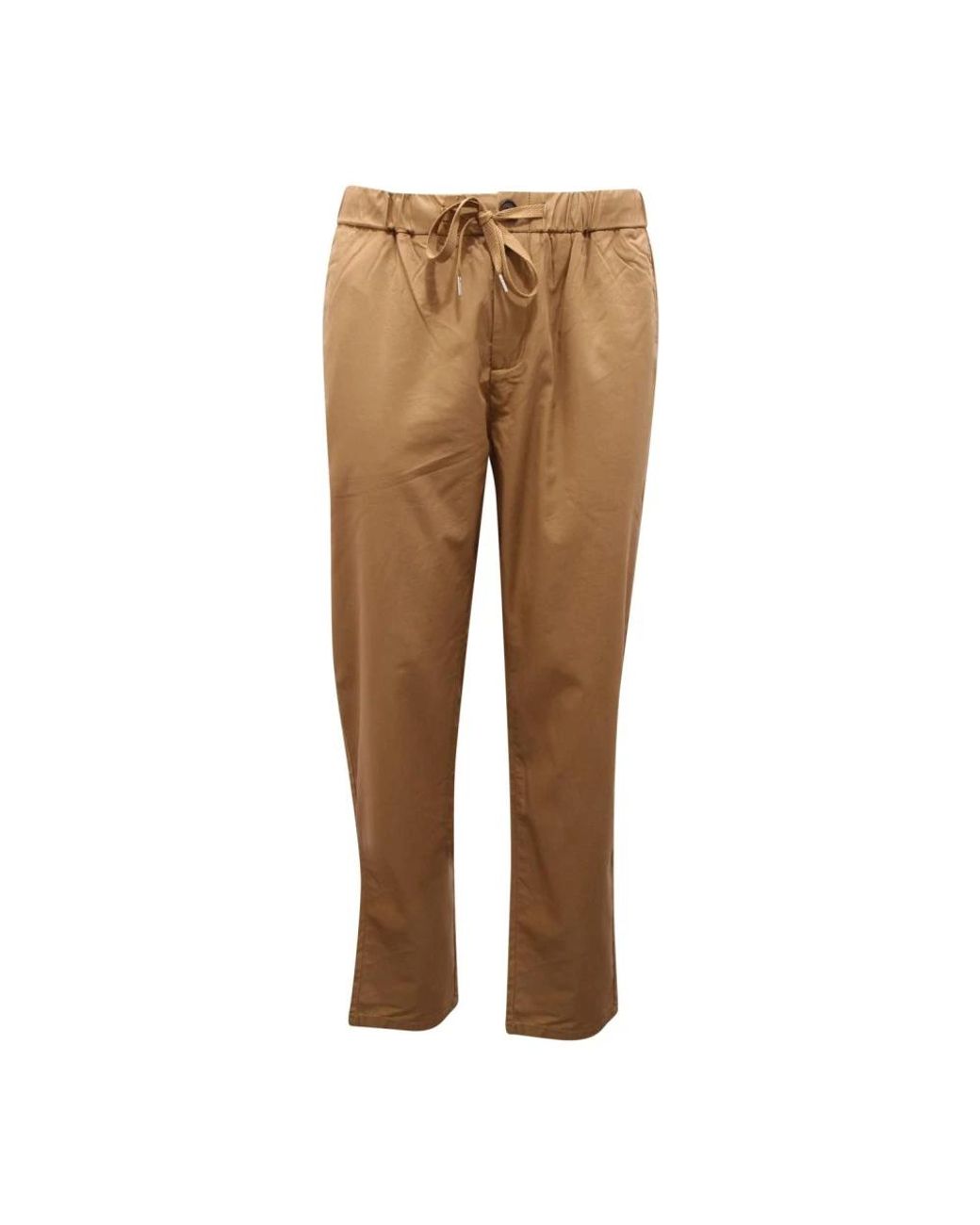 Sun 68 Brown Straight Trousers for men