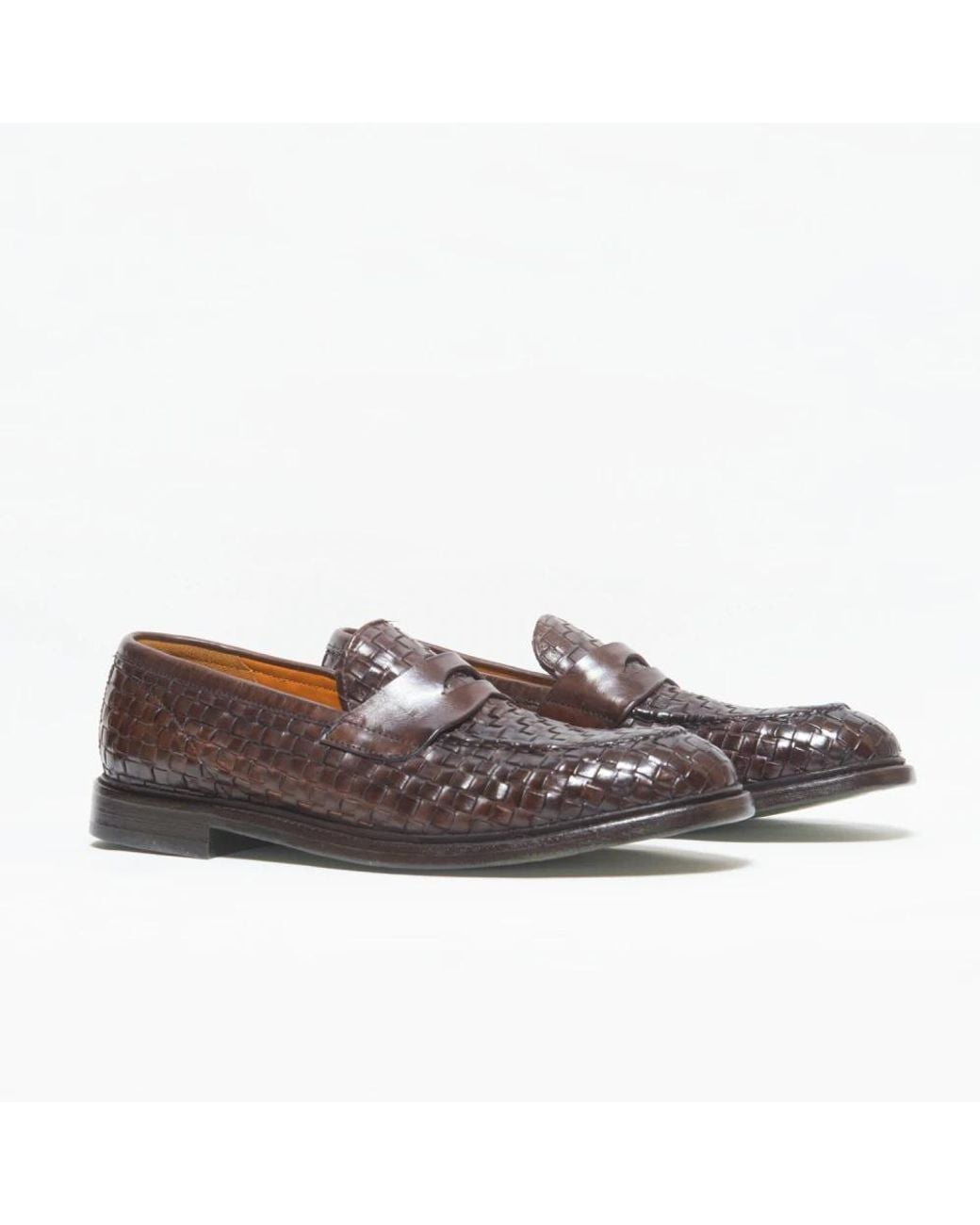 Green George Brown Loafers for men