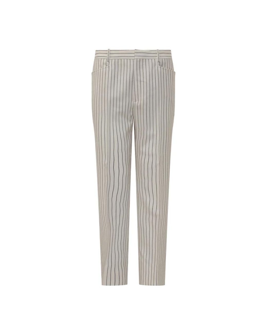 Tom Ford Gray Slim-Fit Trousers