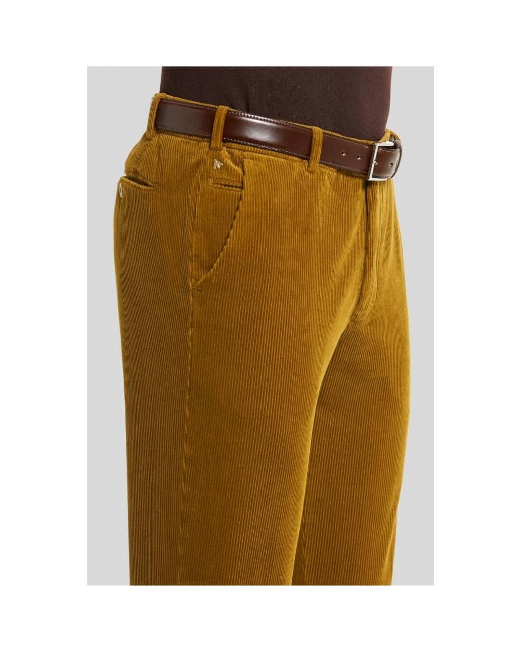 Straight Trousers Meyer de hombre de color Yellow