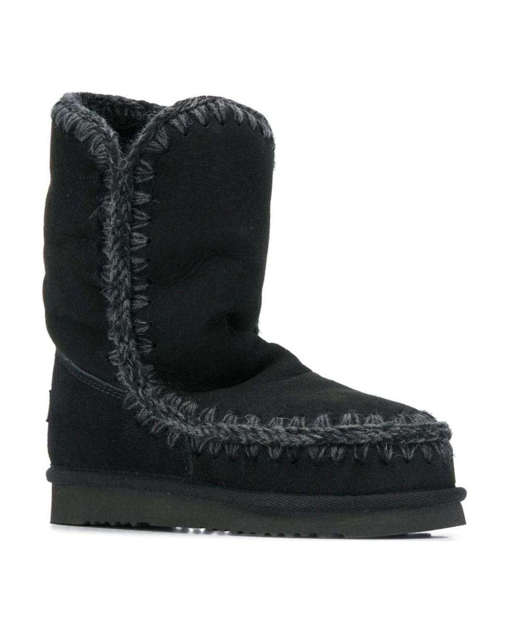 Mou Black Winter Boots
